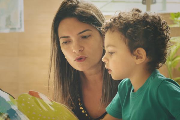 Mother and Child Reading