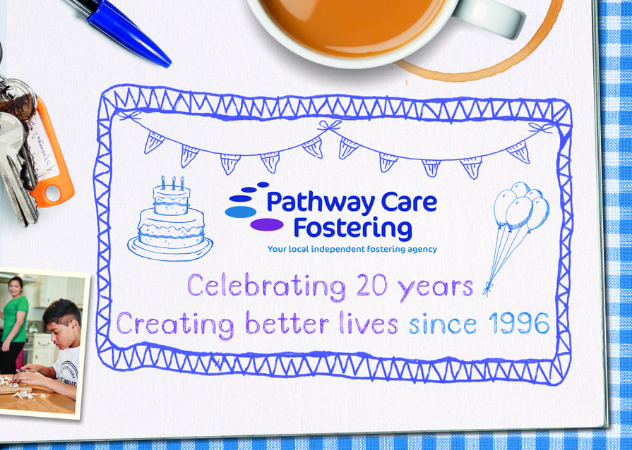 20 years of Pathway Care Fostering Poster 