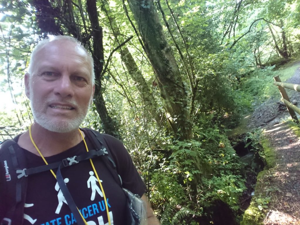 Edward Devon foster carer walking through forest