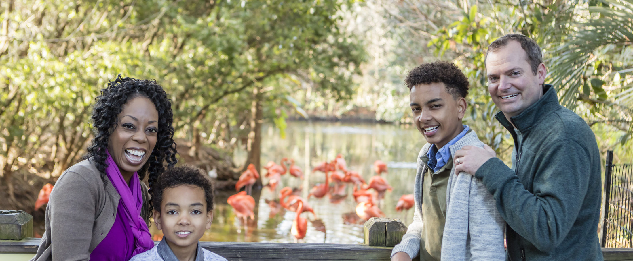 Family at zoo