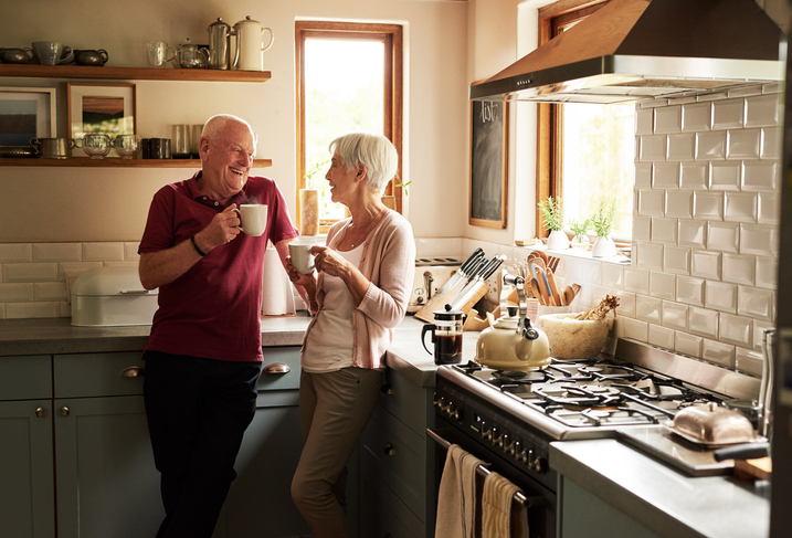 foster parents having a coffee