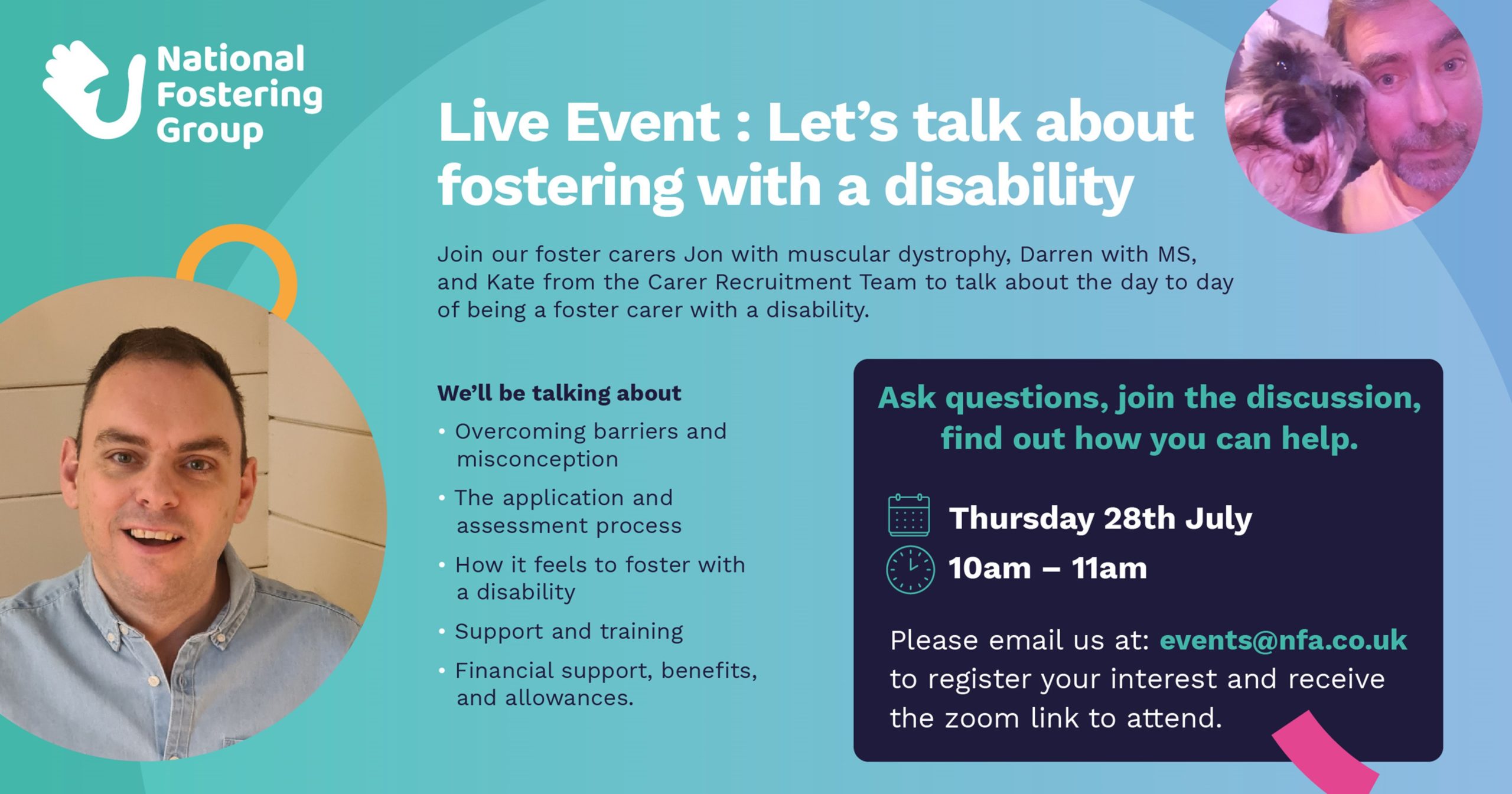 Fostering with a disability event