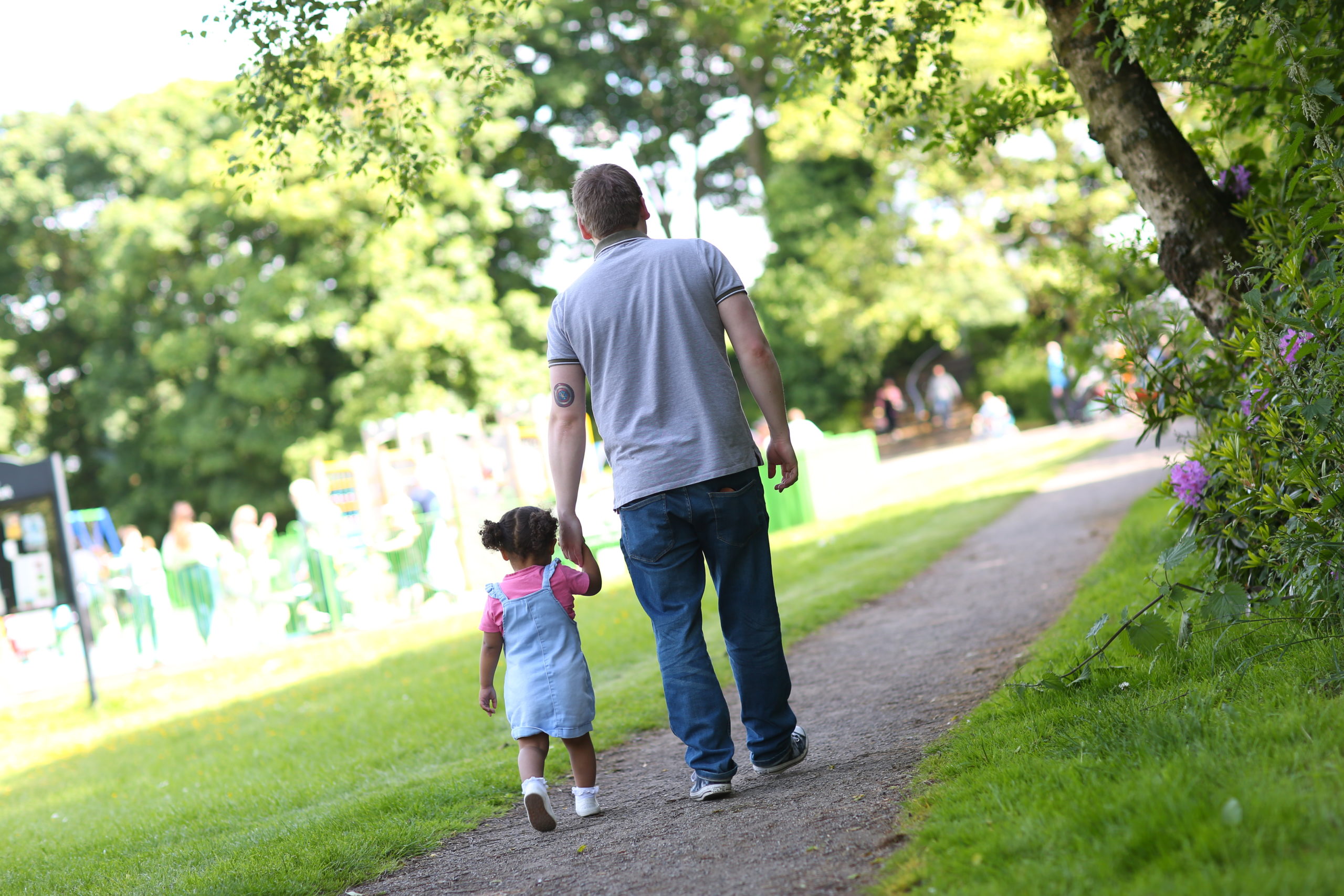 Young foster carer with foster child